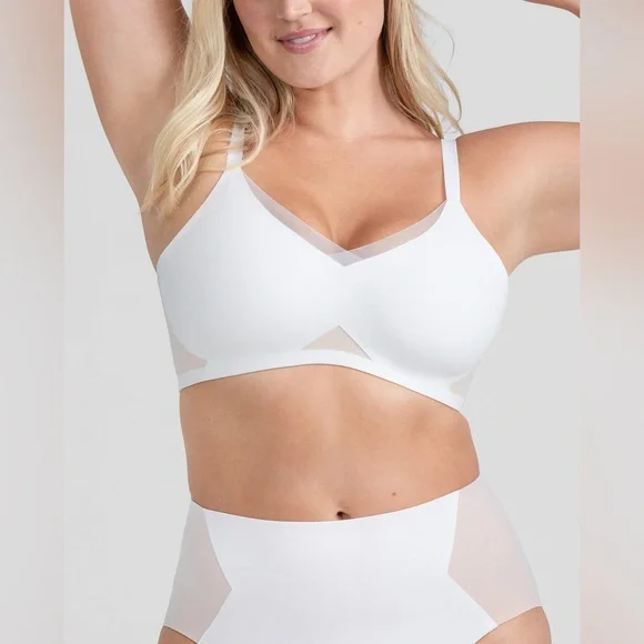 Honeylove Crossover Bra in Sand Size 1X-L - Picture 4 of 12